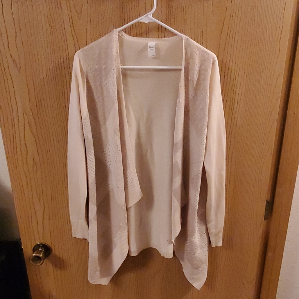 Tan cardigan